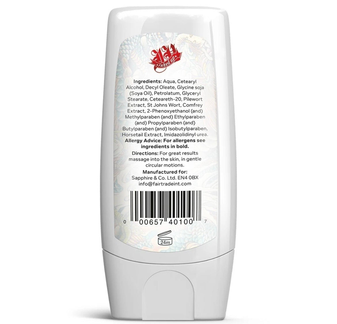 Tattoo removal cream